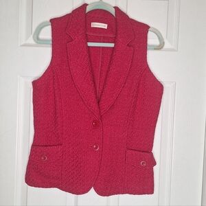 Coldwater Creek Boude Vest Button Front Size Small